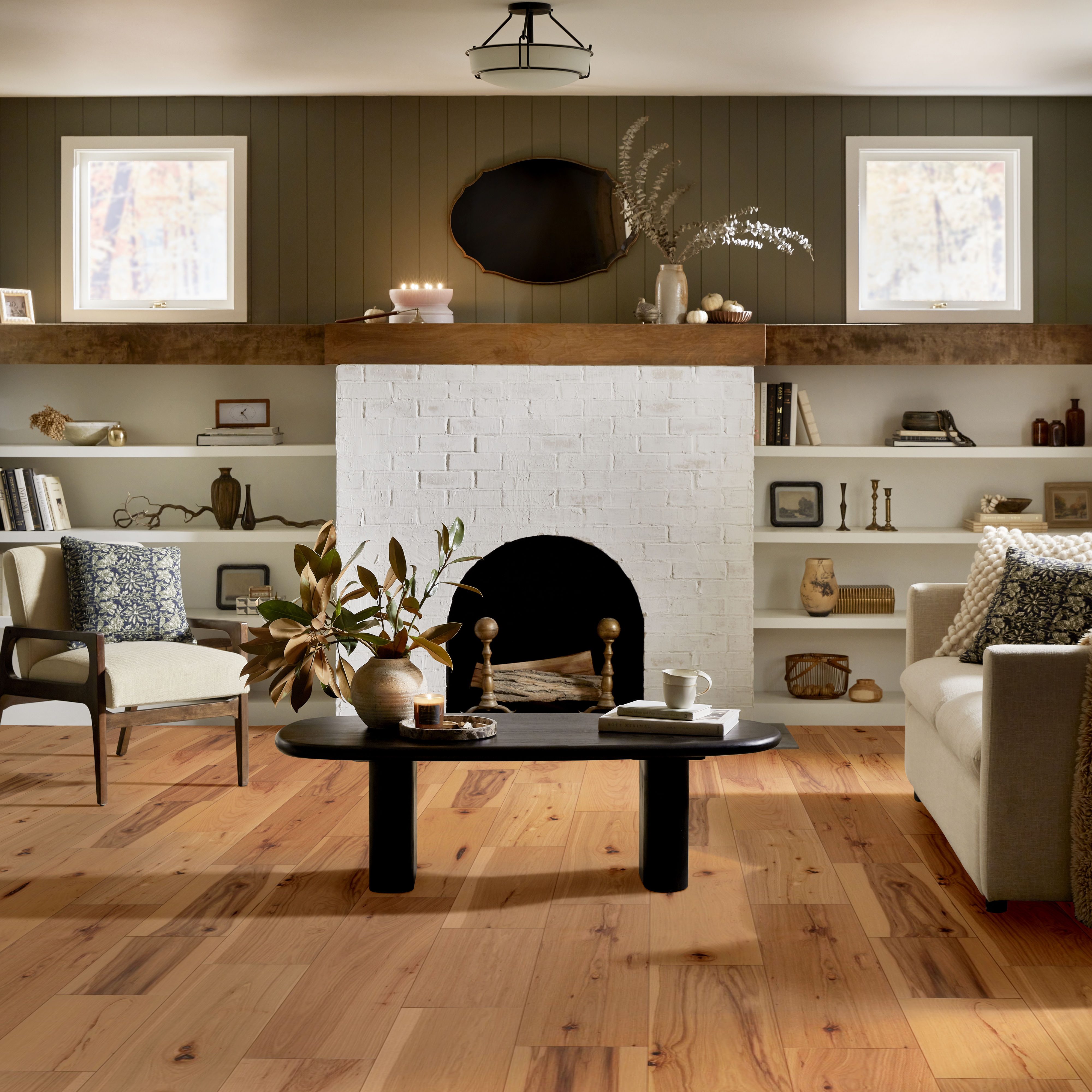 Landmark Sliced Hickory - in color Acadia | Shaw Floors